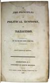 ECONOMICS  RICARDO, DAVID. On the Principles of Political Economy and Taxation.  Georgetown, 1819